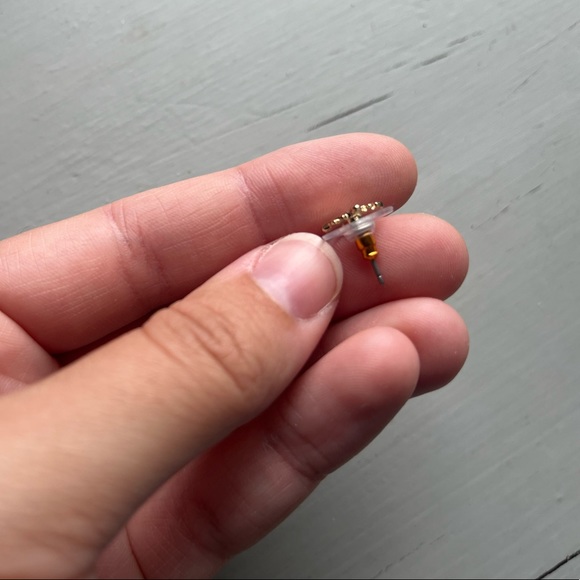 12k Gold-plated Airplane Earrings - Picture 5 of 5